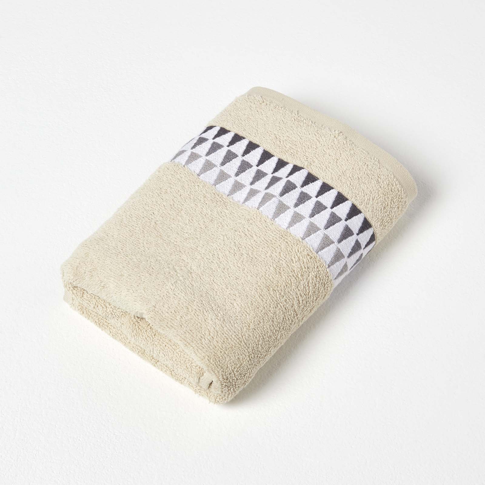 Homescapes Cotton Stratus Hand Towel - Beige