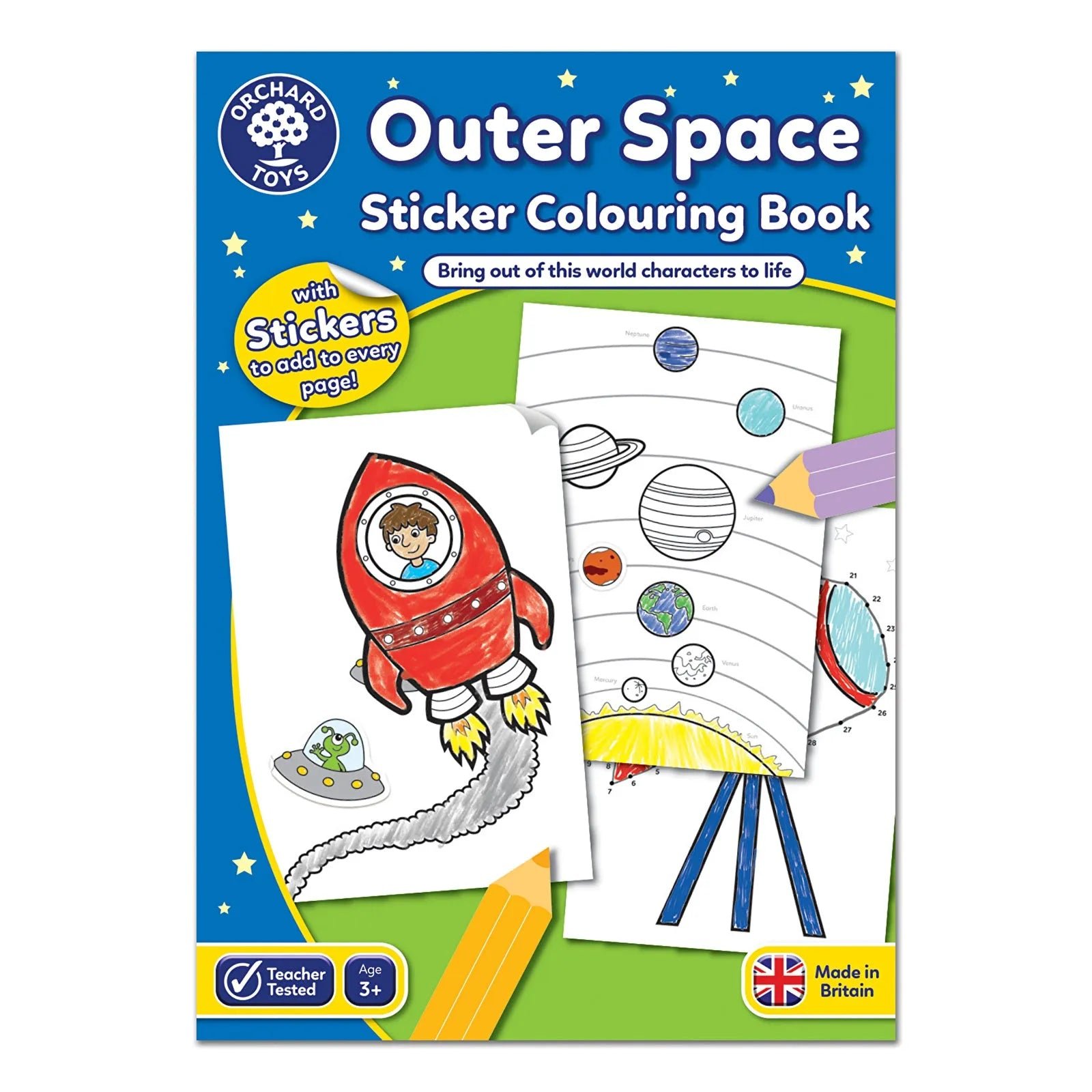Orchard Toys Outer Space Sticker Colouring Book