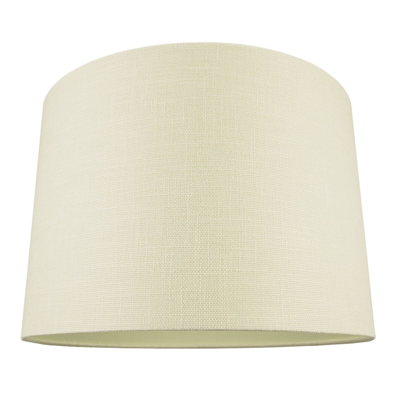 Happy Homewares Sleek Cream Linen with Cotton Inner Lining Lampshade - 40cm