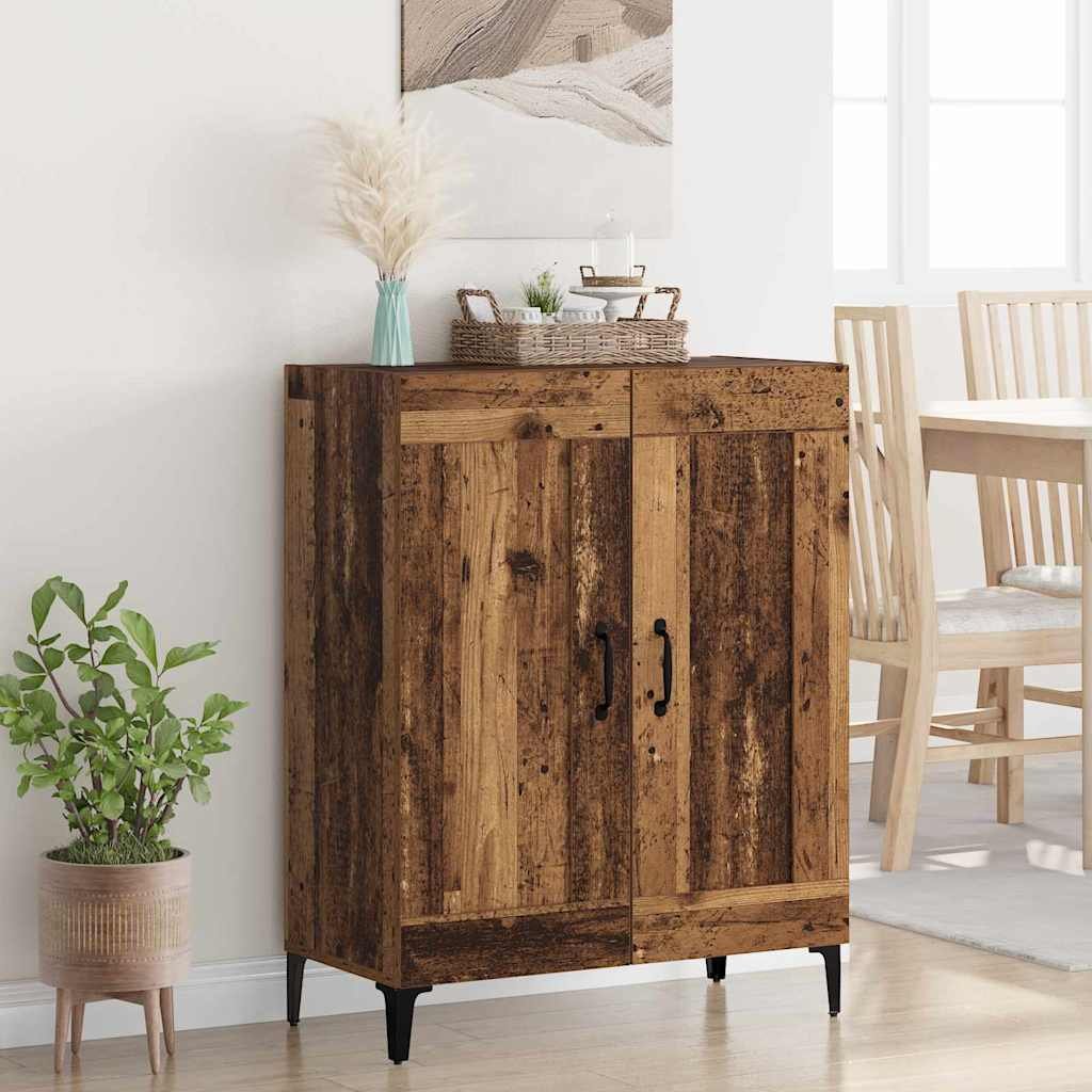 Walplus 2 Door Rectangular Sideboard - Old Wood - 69.5 x 34 x 90 cm