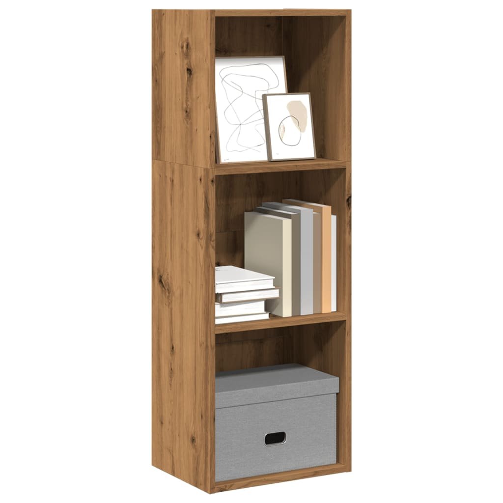 Walplus Engineered Wood Bookcase - Oak - 40 x 30 x 114 cm