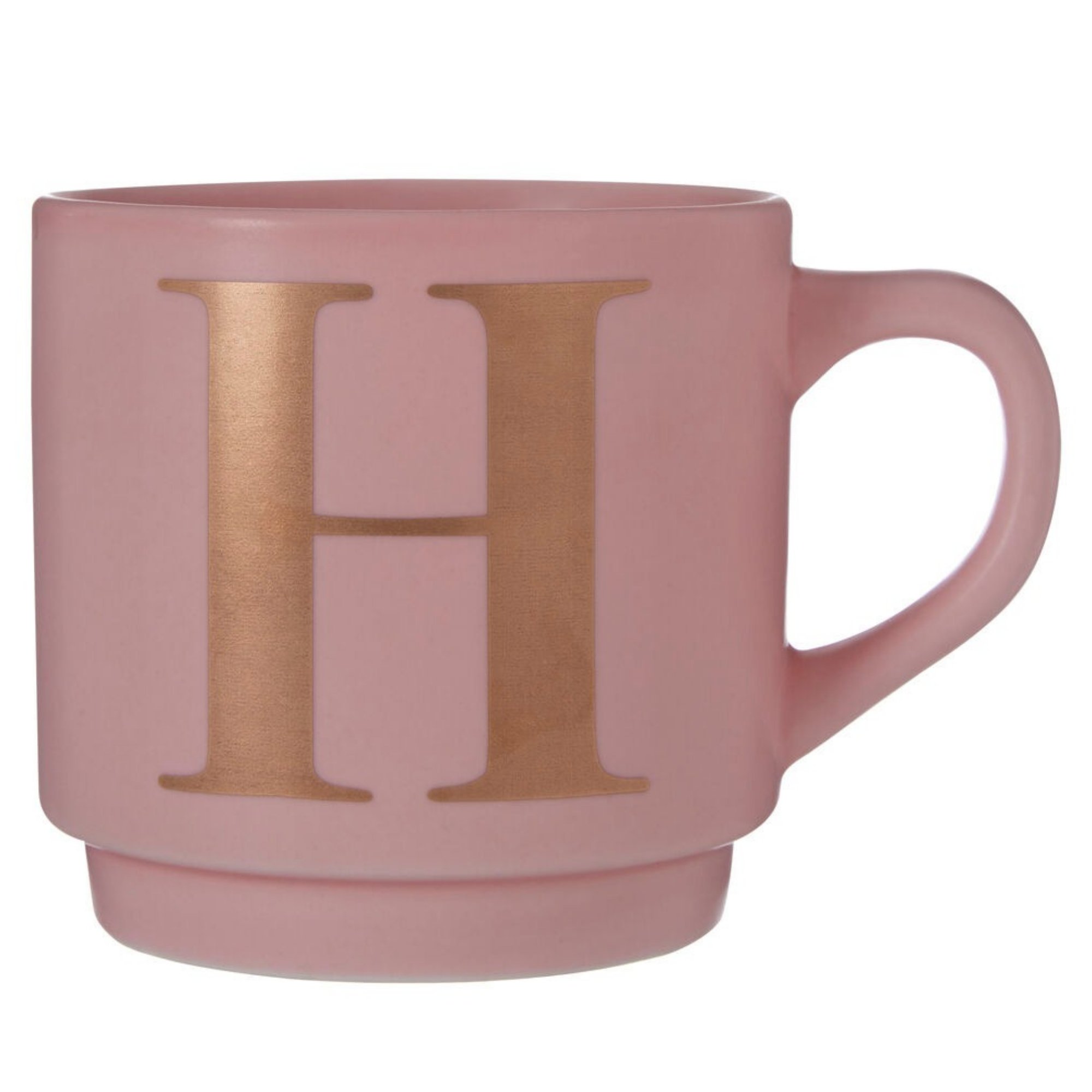 Orsina Signet H Monogram Mug – Pink