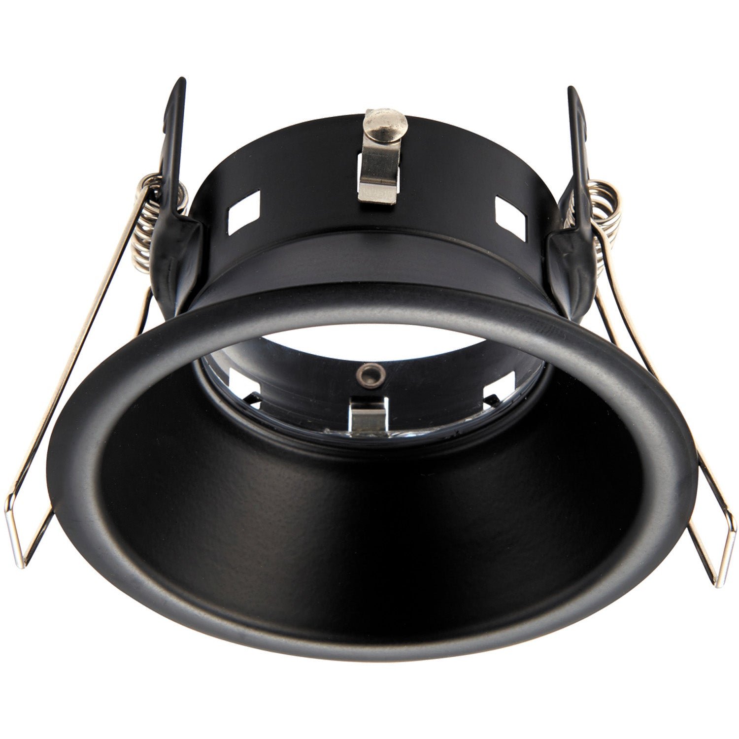 Loops Direct Steel and Glass Fire Rated Recessed Downlight - Matt Black