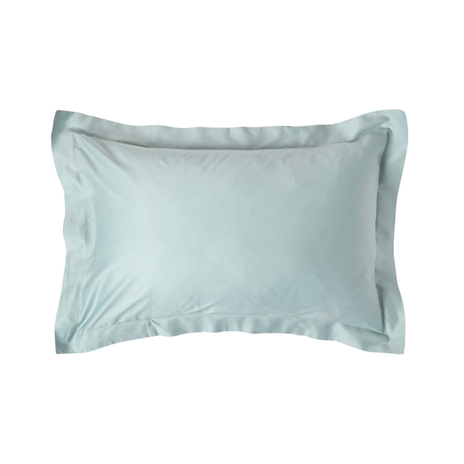 Homescapes Organic Egyptian Cotton Sateen Oxford Pillowcase - Duck Egg