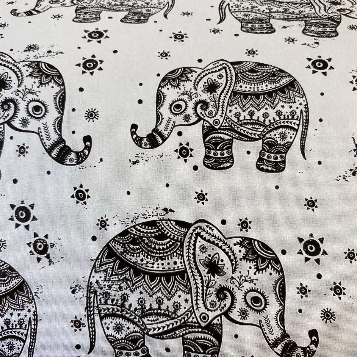 HomeSpace Direct Elephant Black And White Duvet Cover Set - Double