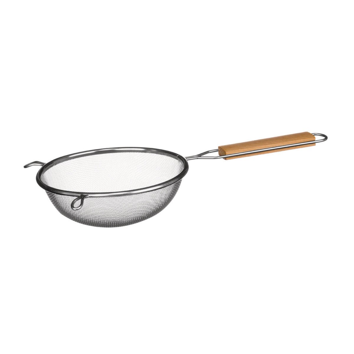 Orsina Zenigo Small Sieve with Wooden Handle – Silver