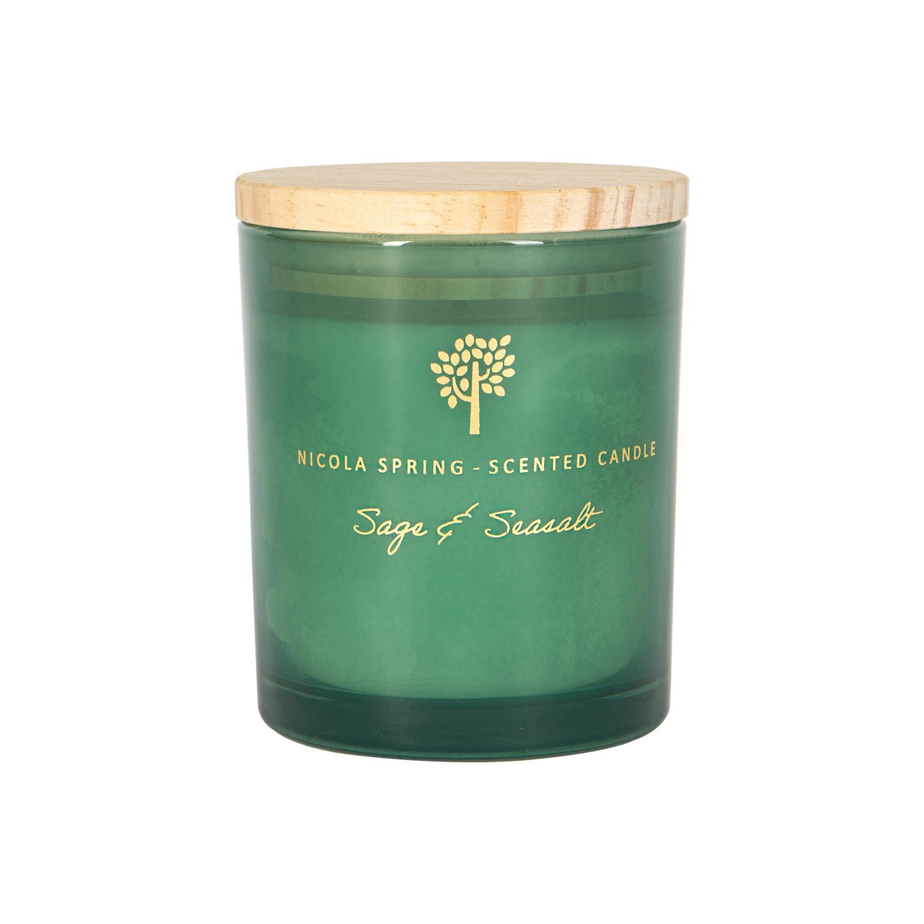Nicola Spring 130ml Soy Wax Scented Candle - Sage & Seasalt