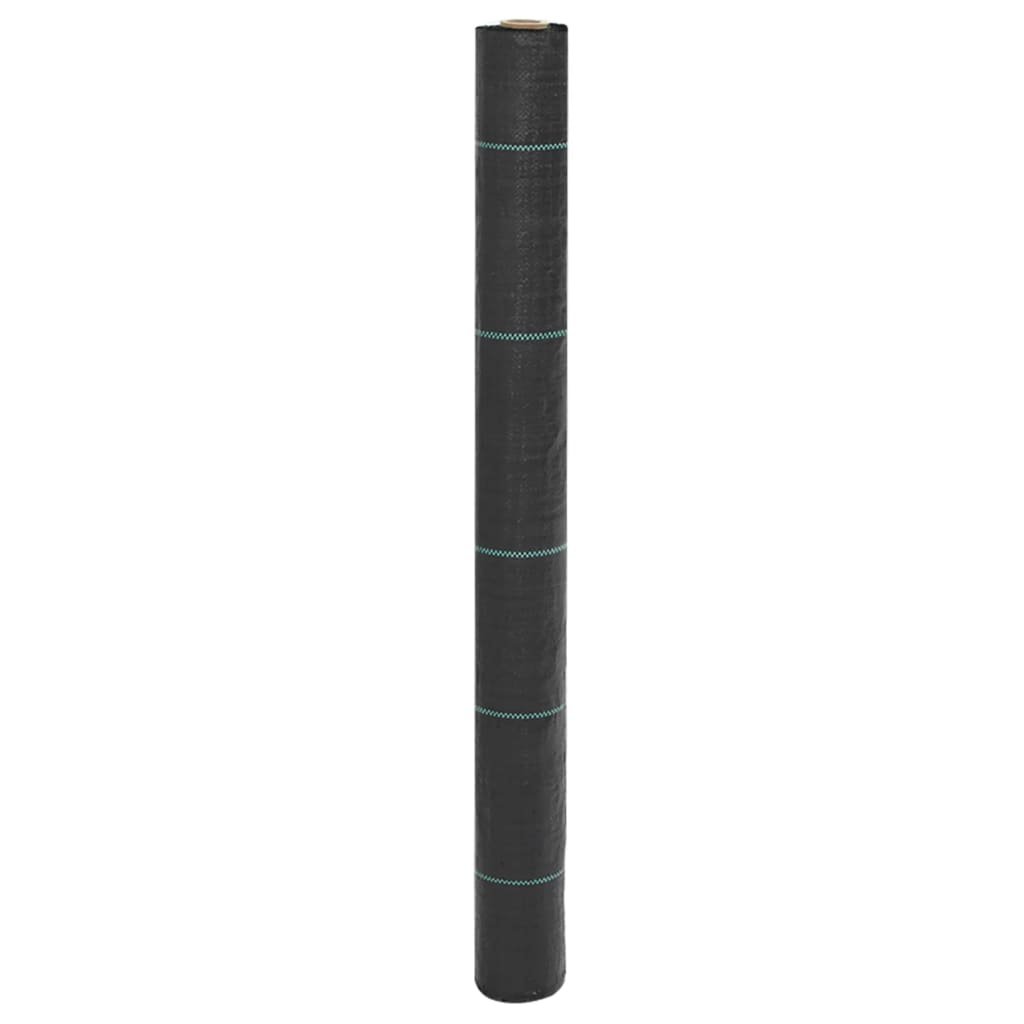 Walplus 60g/m² Polypropylene Gerden Plant Membrane PP - Black - 100 x 15000 cm