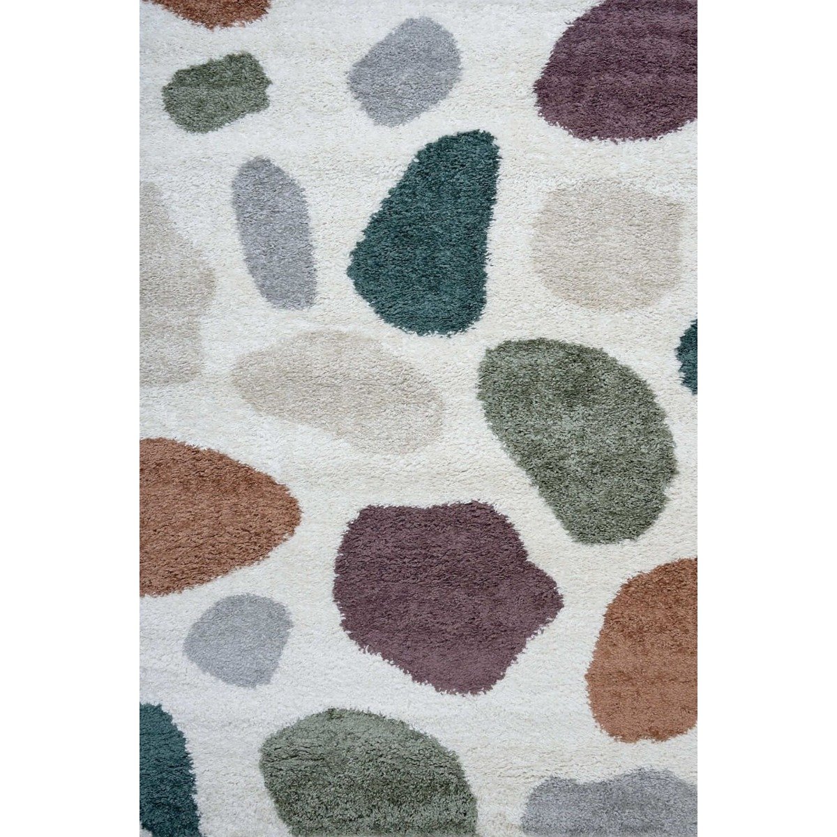The Rugs Multicoloured Moodi Pebble Shaggy Rug - 80 x 150cm