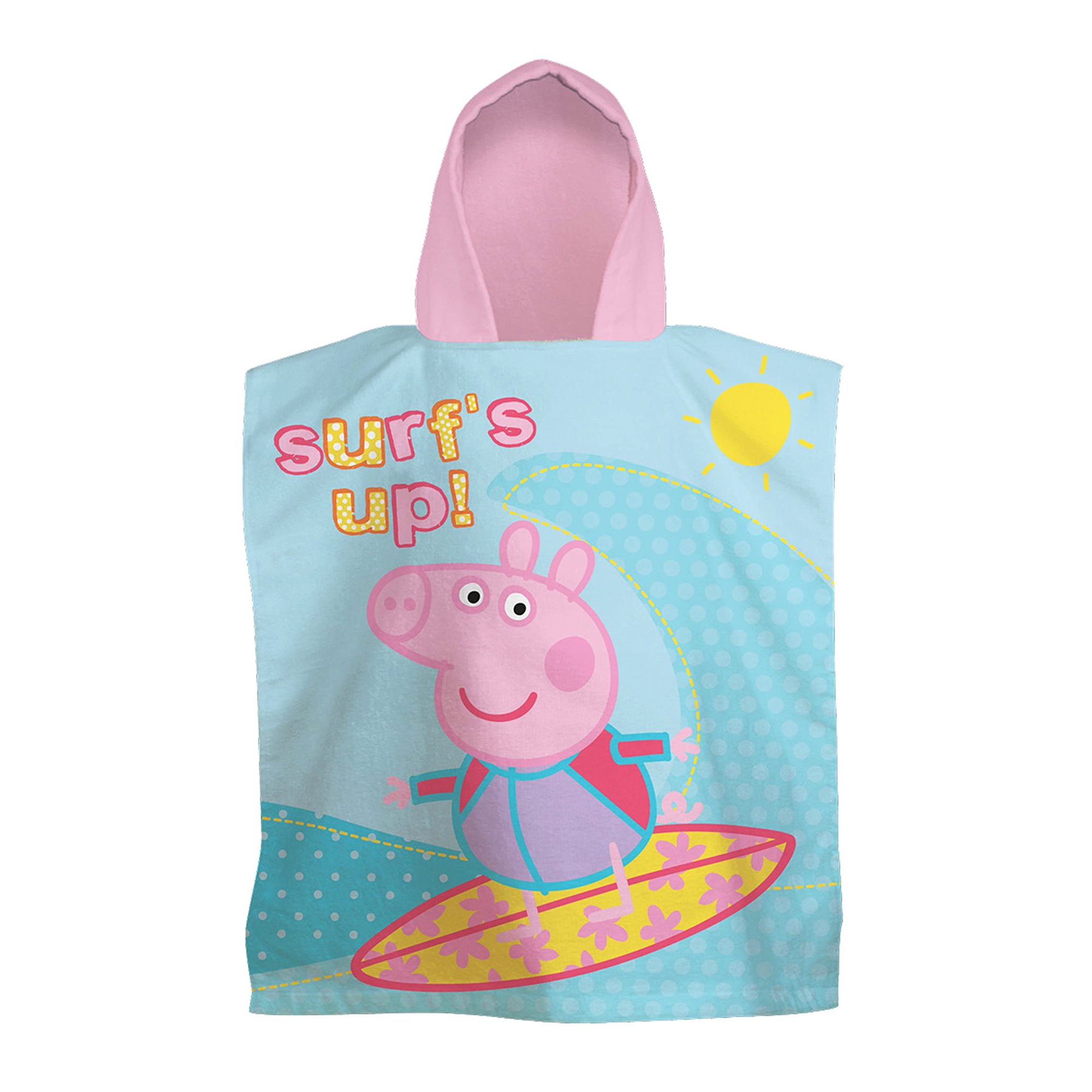 Peppa Pig Kids Fun Ocean Hooded Towel - 115cm x 50cm