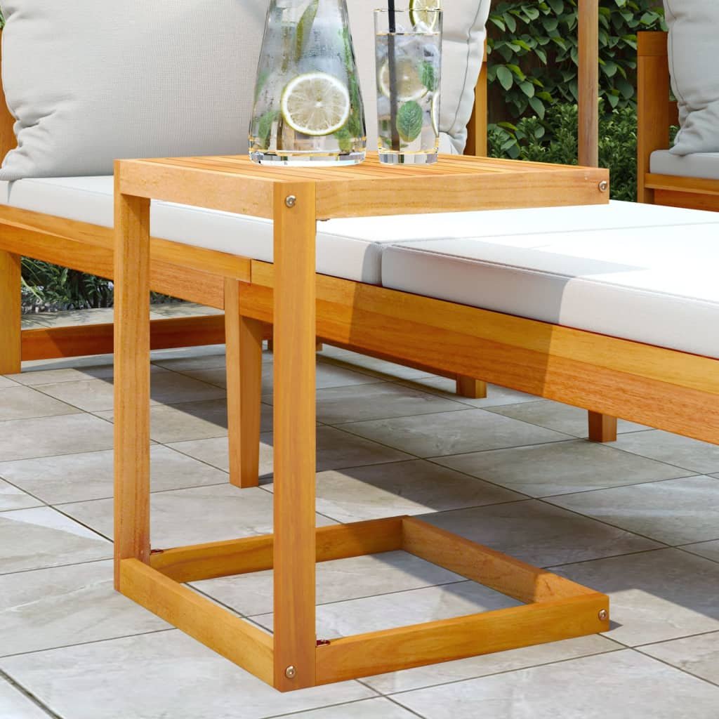 Walplus Solid Acacia Wood C Table - Brown - 42 x 40 x 50 cm