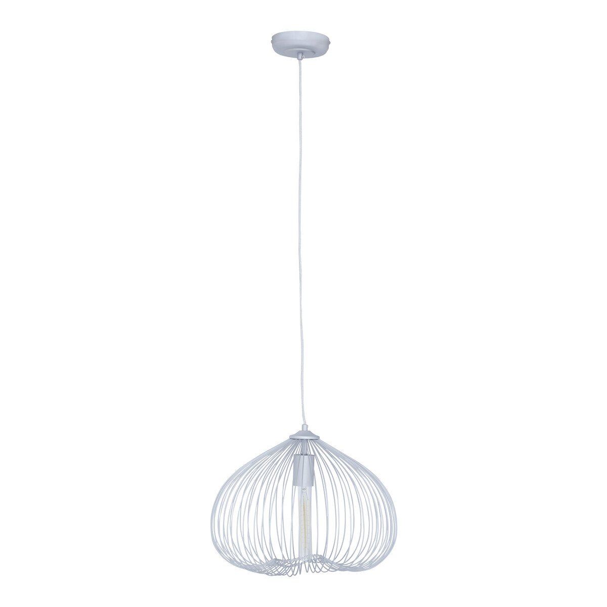 Orsina Lavis 1 Bulb Pendant Light - Silver
