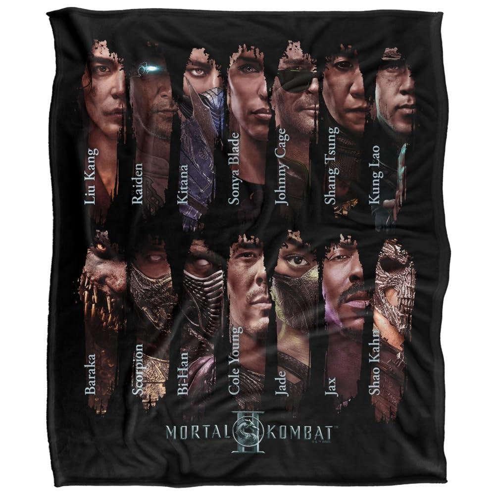 Mortal Kombat 2 Choose Your Fighter Soft Touch Blanket - 152cm x 127cm
