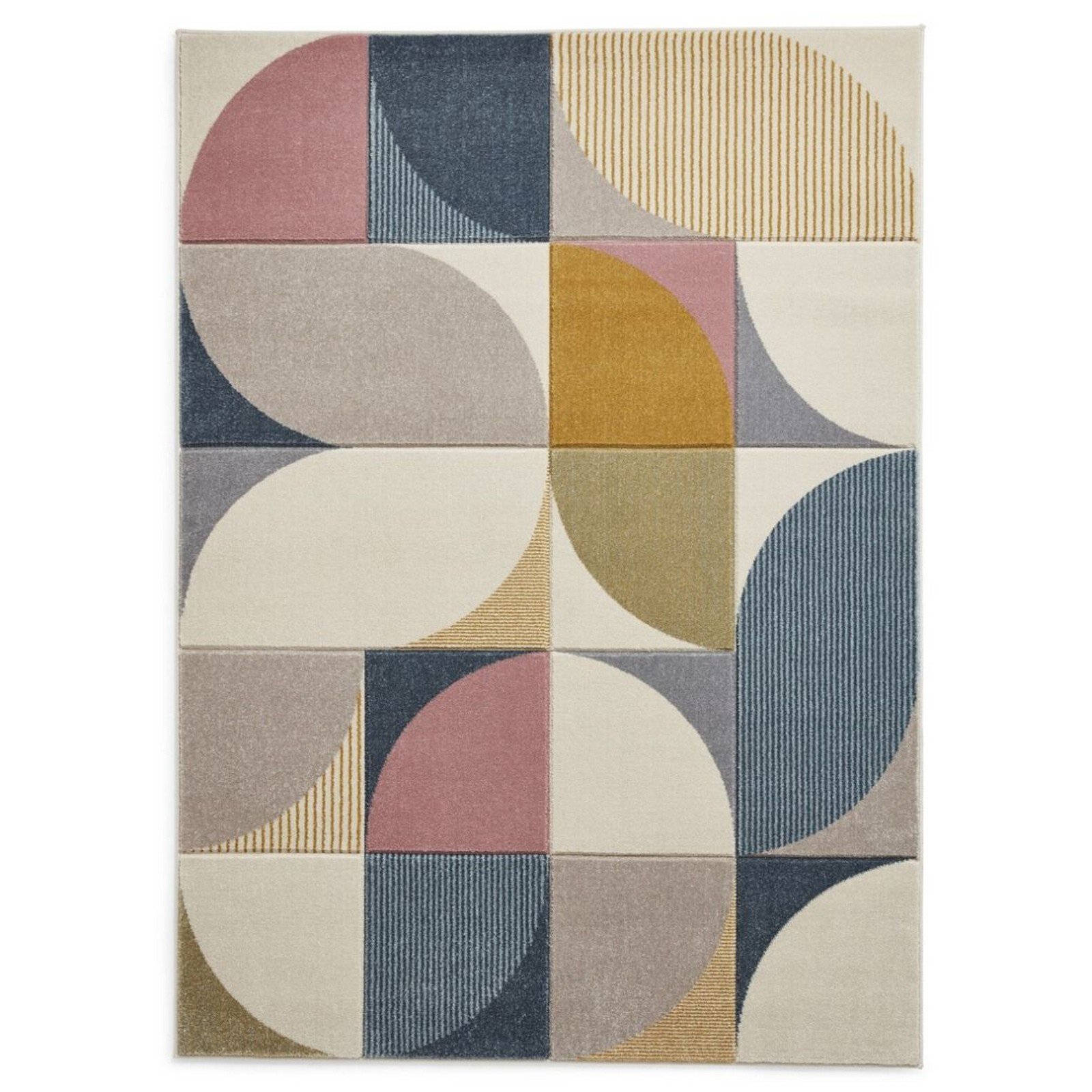Mega Flooring Multi Modern Geometric Rug - 80 x 150cm