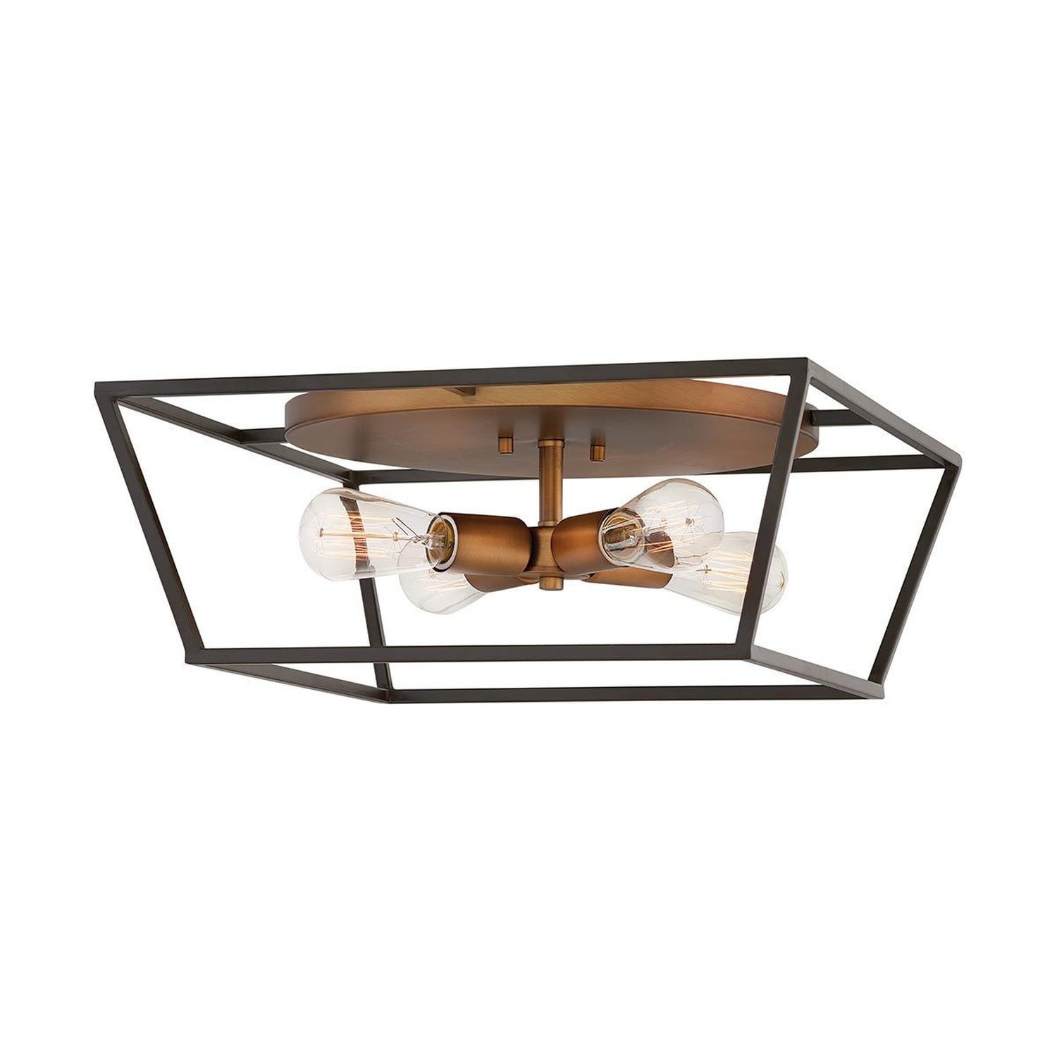 Elstead Hinkley Flush Ceiling Light - Bronze