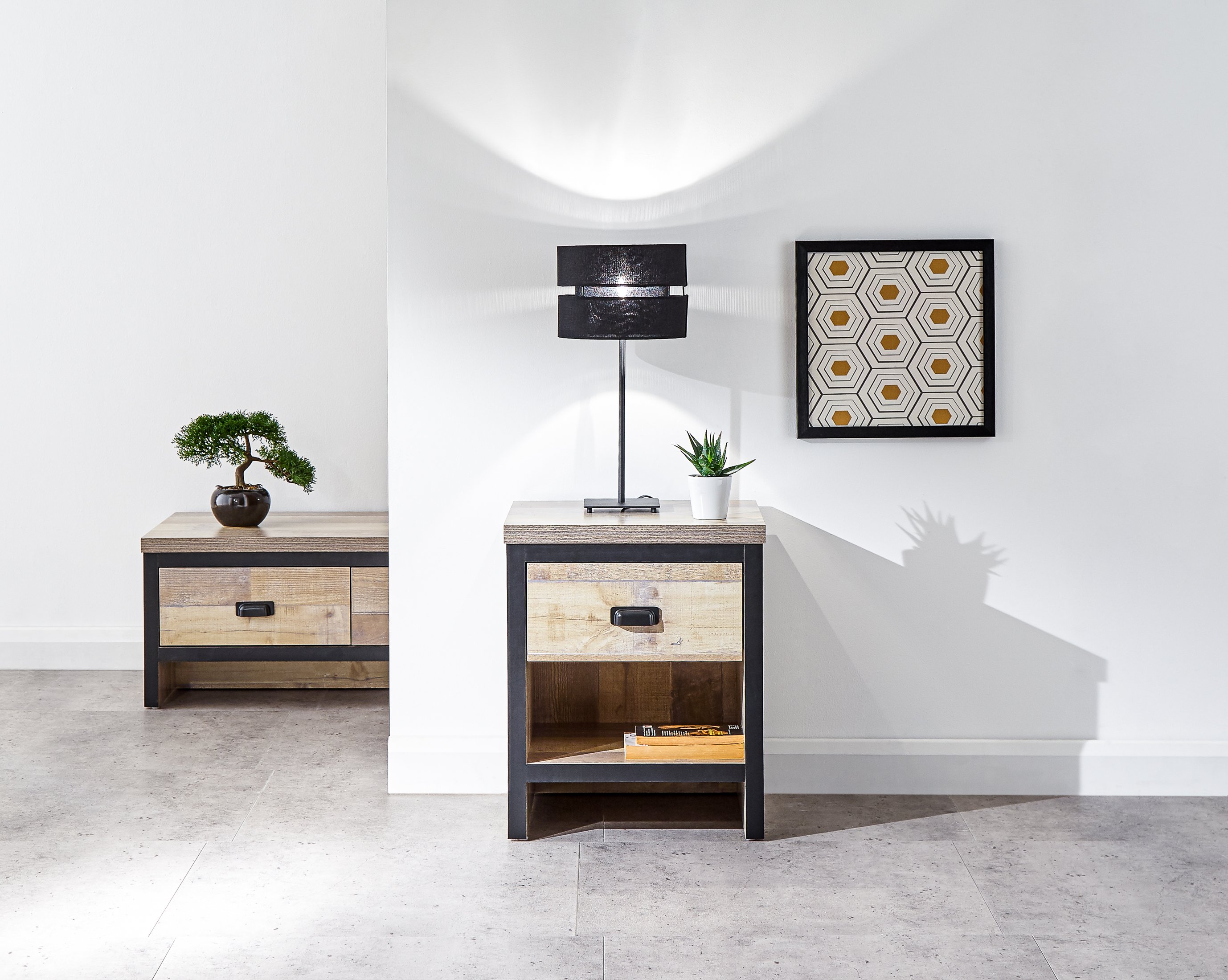 GFW Boston Lamp Table - Oak