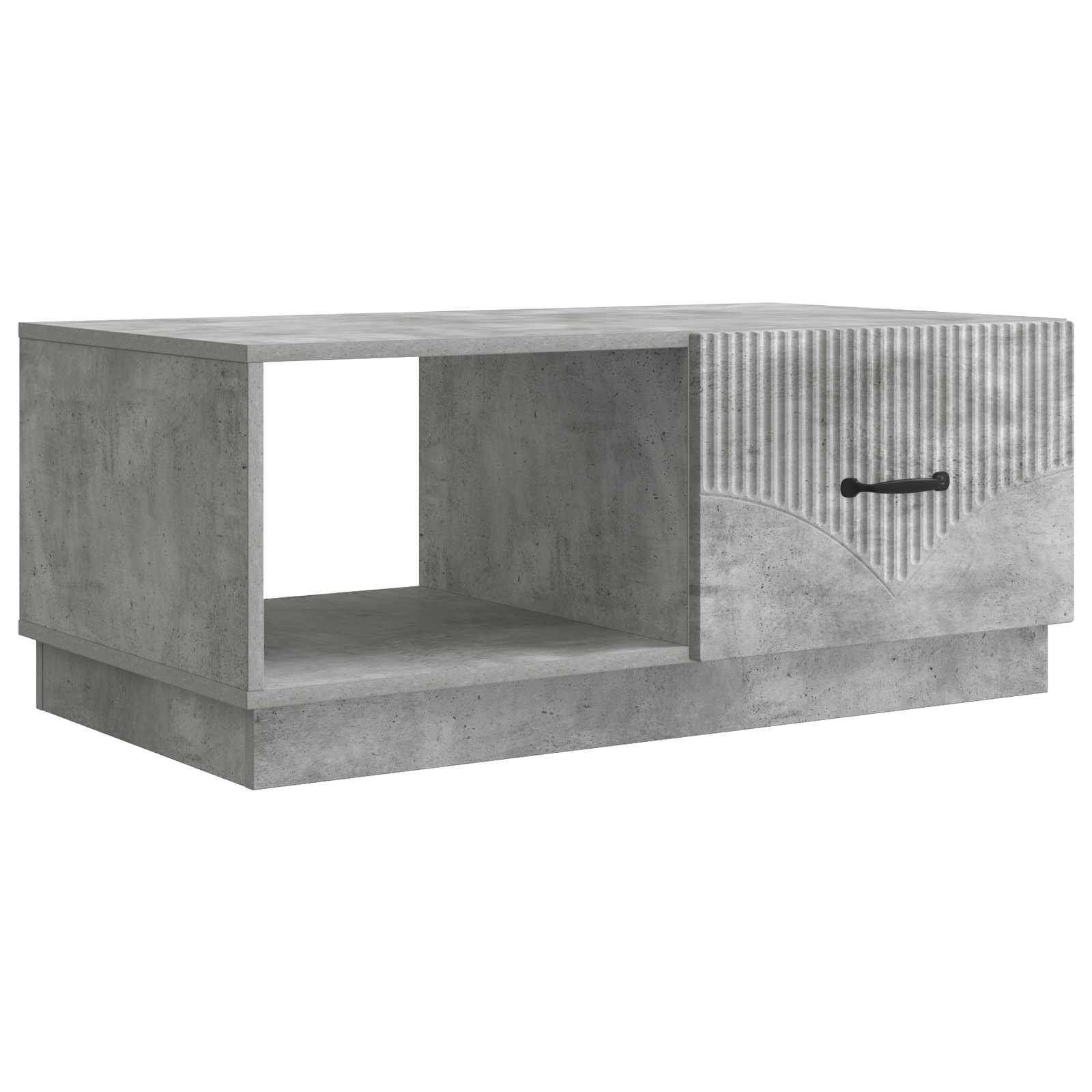 Walplus Engineered Wood Coffee Table - Concrete grey - 90 x 50 x 37 cm