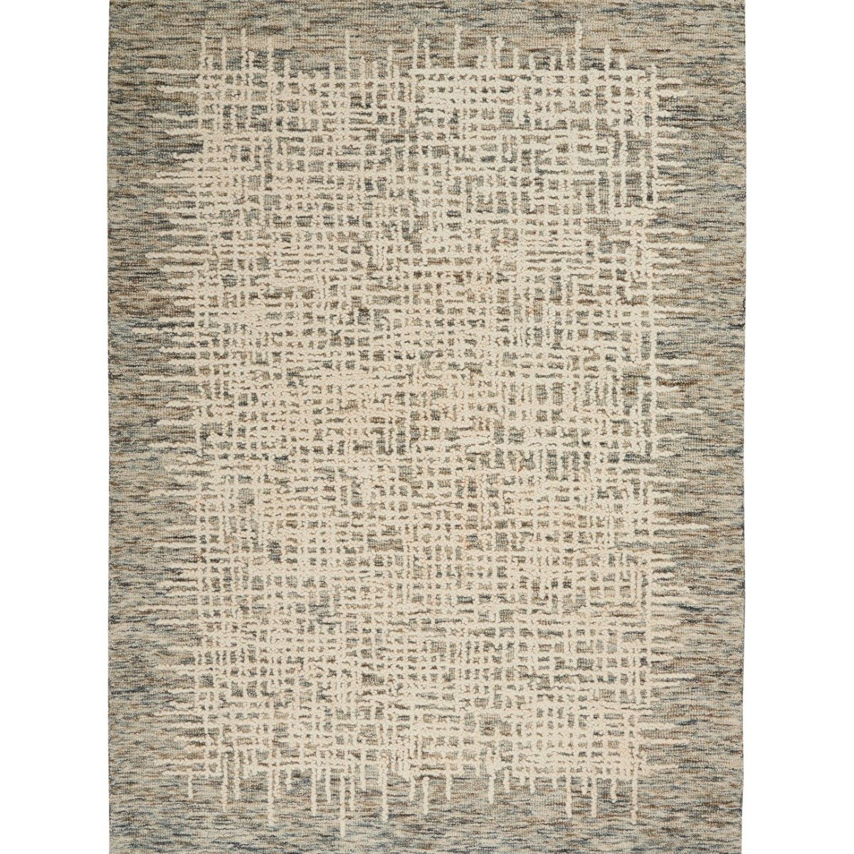 Mega Flooring White Handmade Abstract Runner - 69 x 229cm