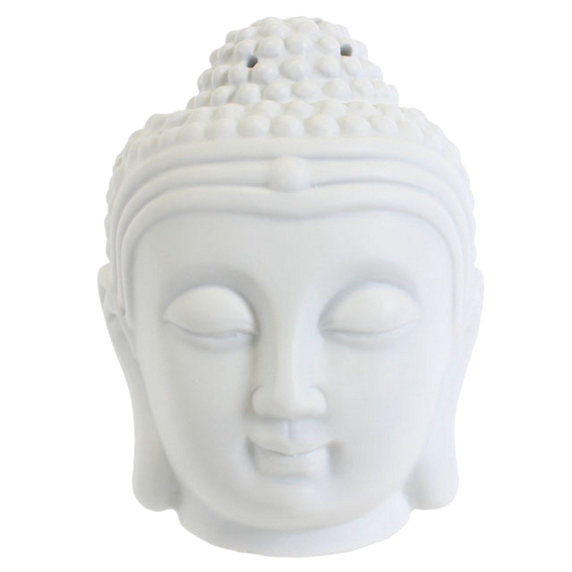 Something Different White Buddha Head Oil Burner - White