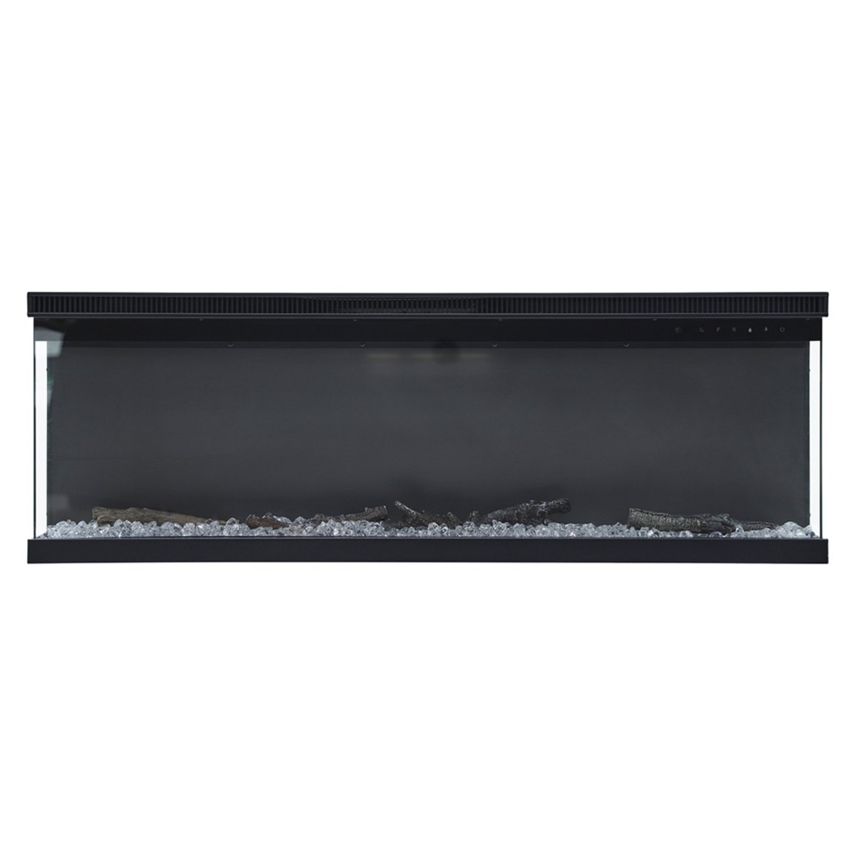 Living and Home 50 Inch Recessed Freestanding Electric Fireplace  - Black