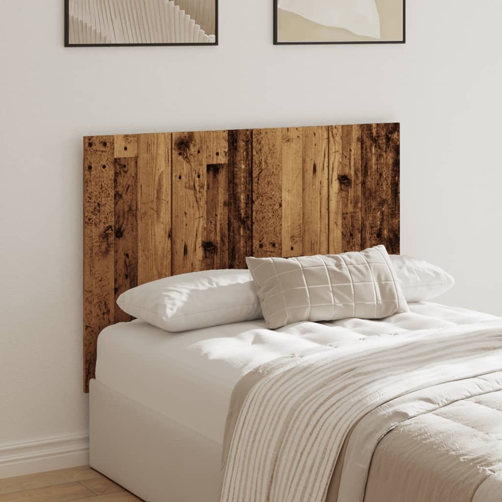 Walplus Engineered Wood Bed Headboard - Dark Wood - 120 x 1.5 x 80 cm