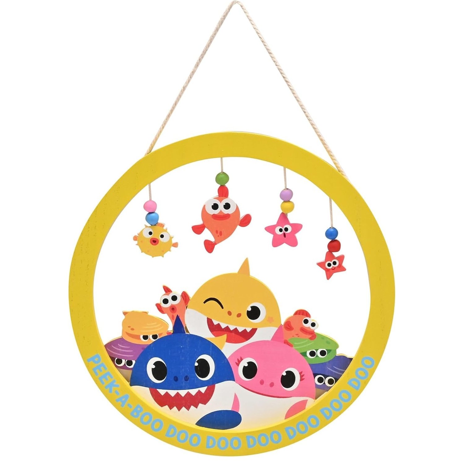 Widdop Baby Shark Hanging Plaque - Yellow