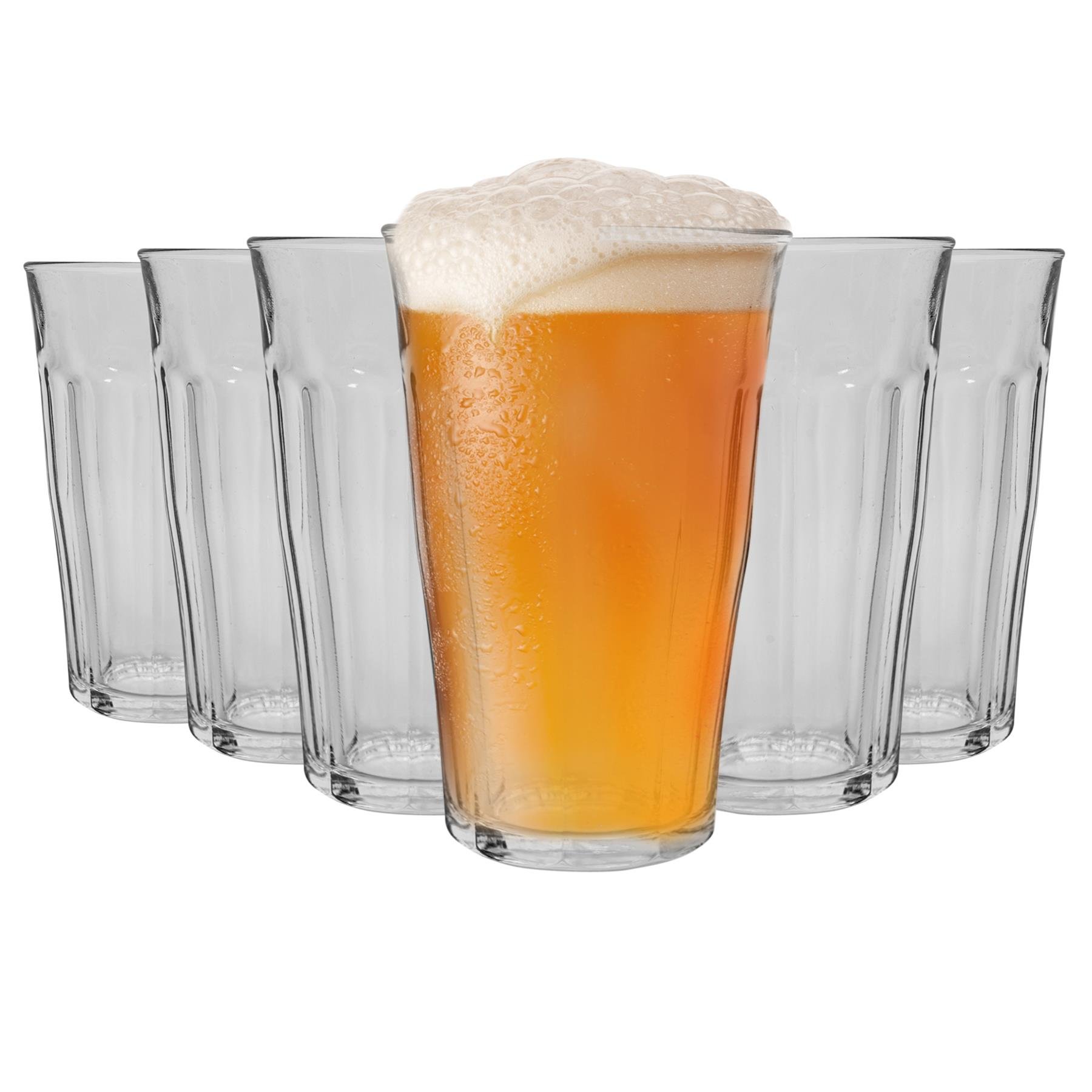 Duralex Picardie 500ml Drinking Glass Tumblers Pack of 6 - Clear