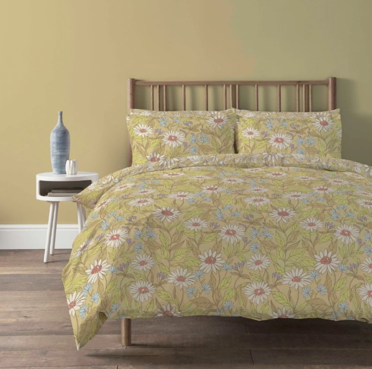 New Edge Blinds Elinor Ochre Duvet Set - Single