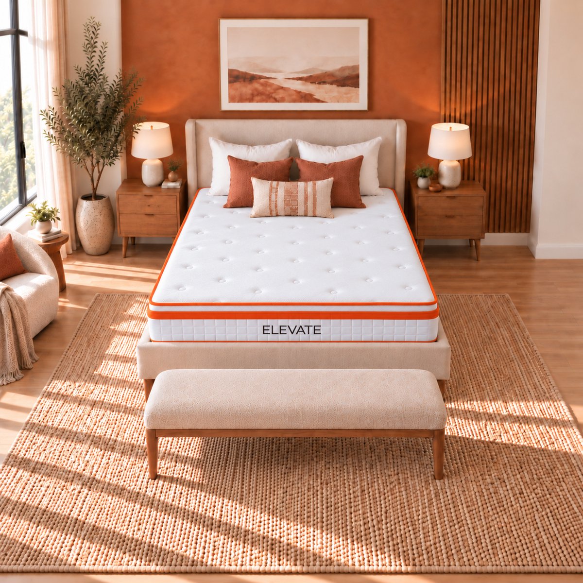 The Sleep People Elevate 25cm Deep Pocket Spring & Memory Foam Mattress – Single