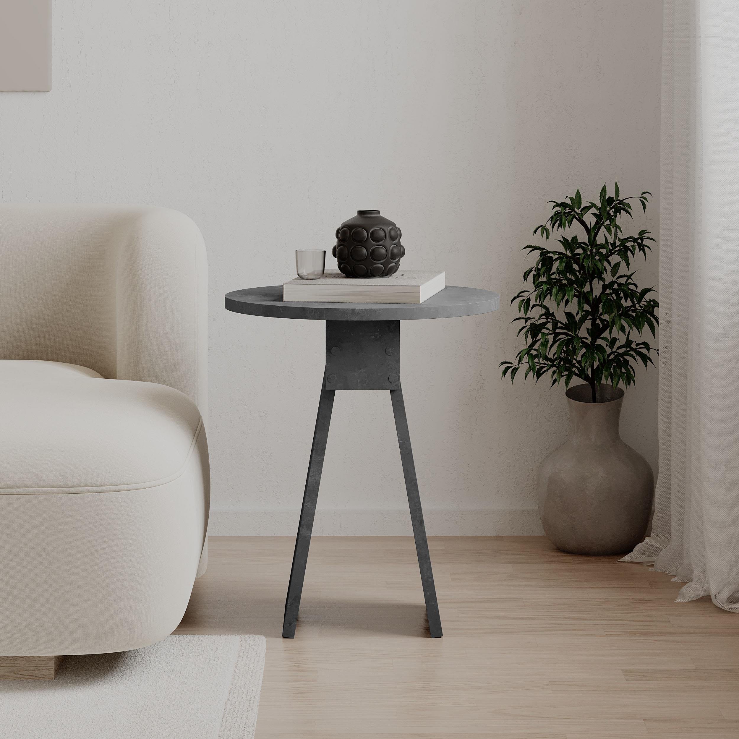 Decortie Chen Particleboard Melamine Side Table - Grey