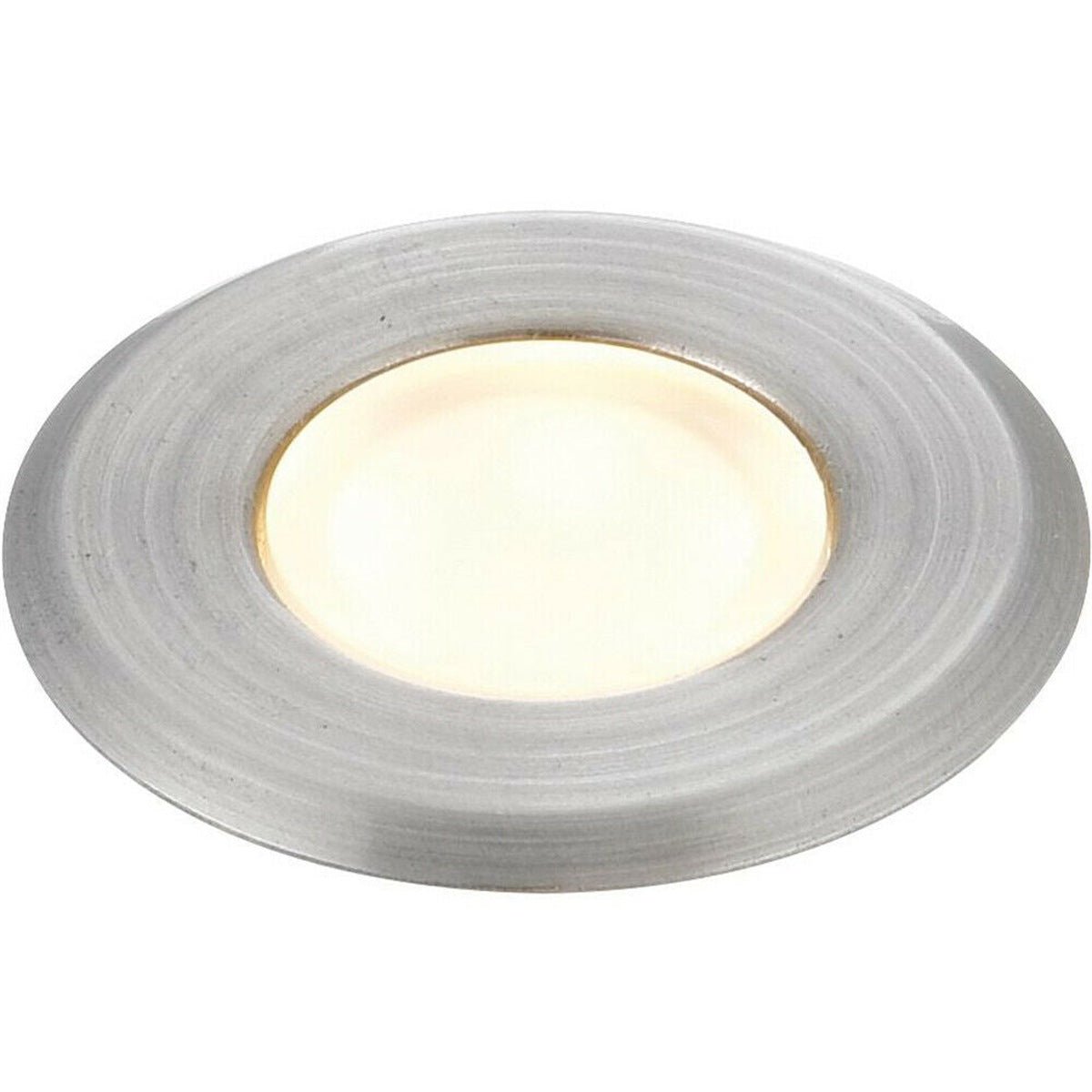 Loops Direct 4cm IP67 LED Flush Decking Floor Lamp - Stainless Steel