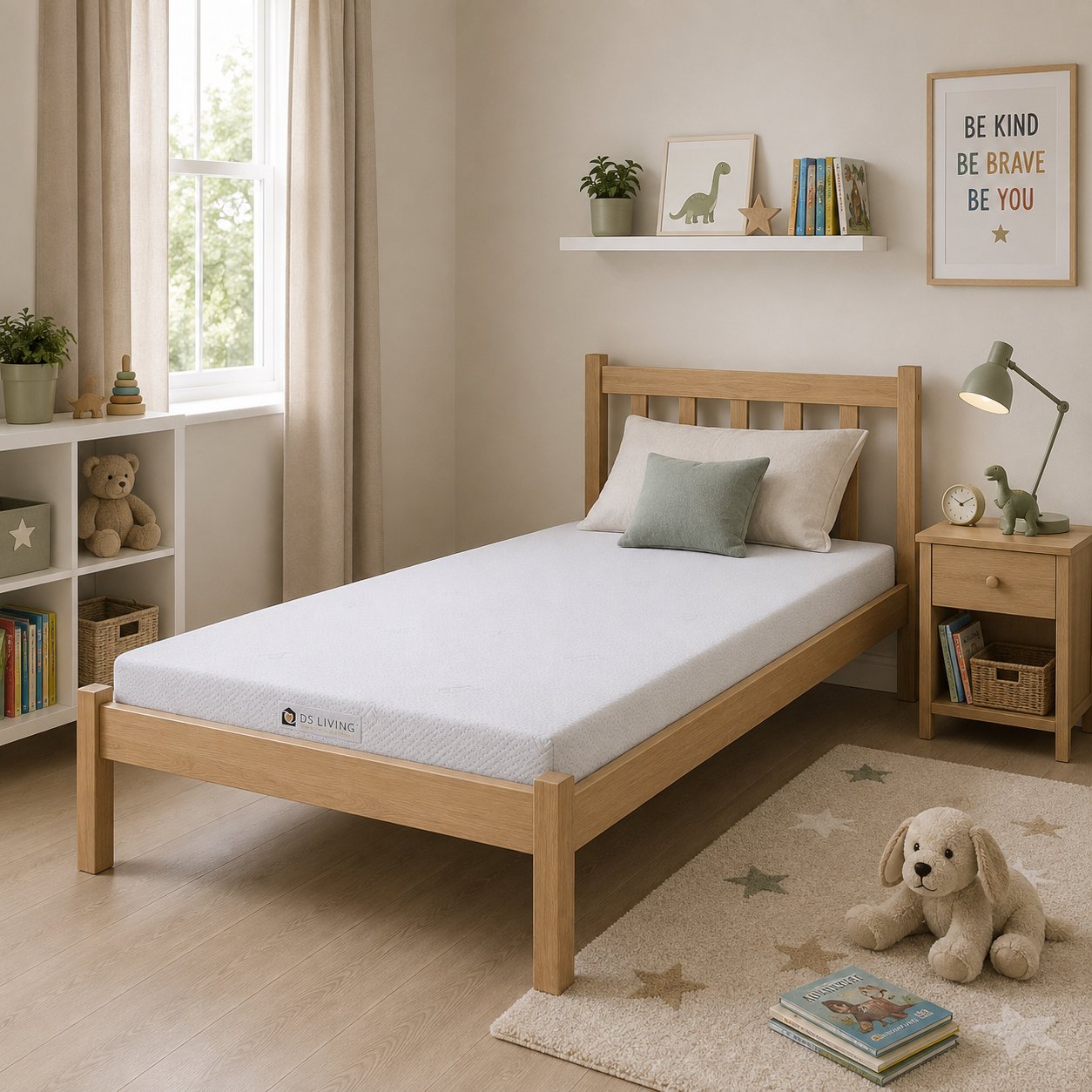 DS Living Low Profile 10cm Rolled Memory Foam Mattress - Double