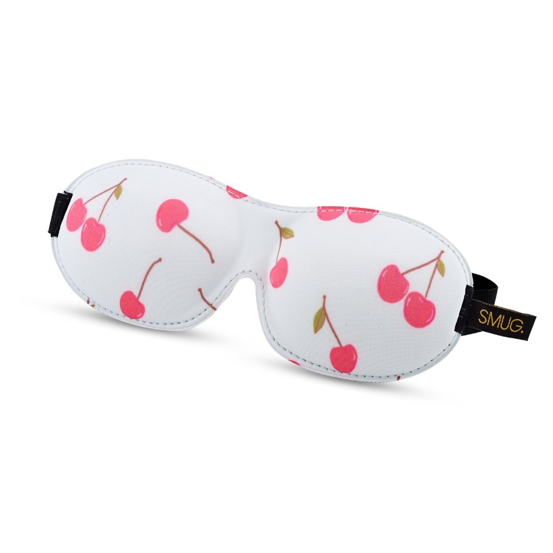 SMUG Contoured 3D Blackout Sleep Mask - Blue Cherries