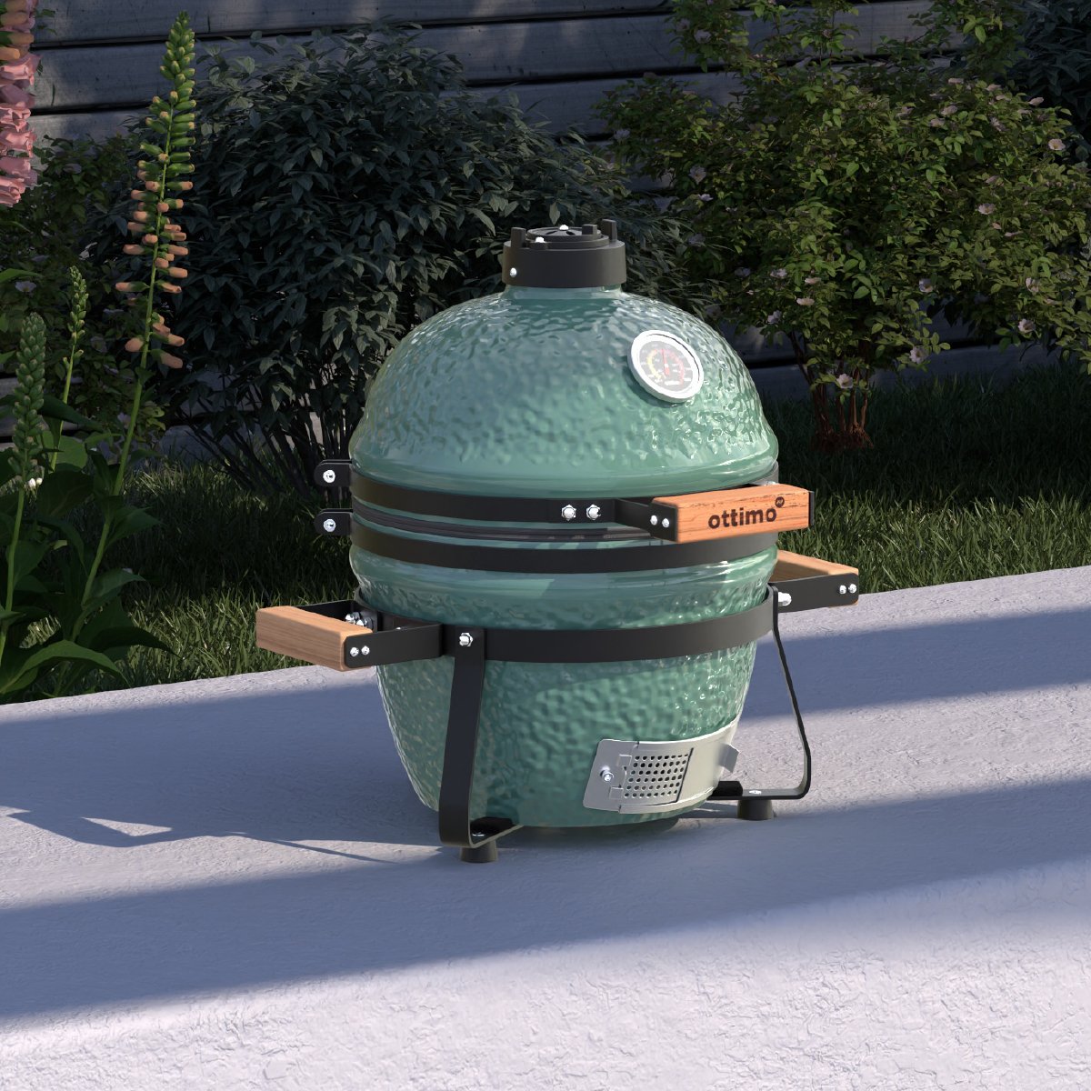Charles Bentley Ottimo Searsmith 13" Kamado Ceramic BBQ - Green