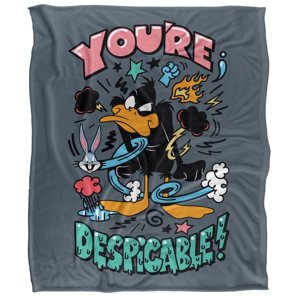 Looney Tunes Daffy Duck Youre Despicable Blanket - 147cm x 91cm