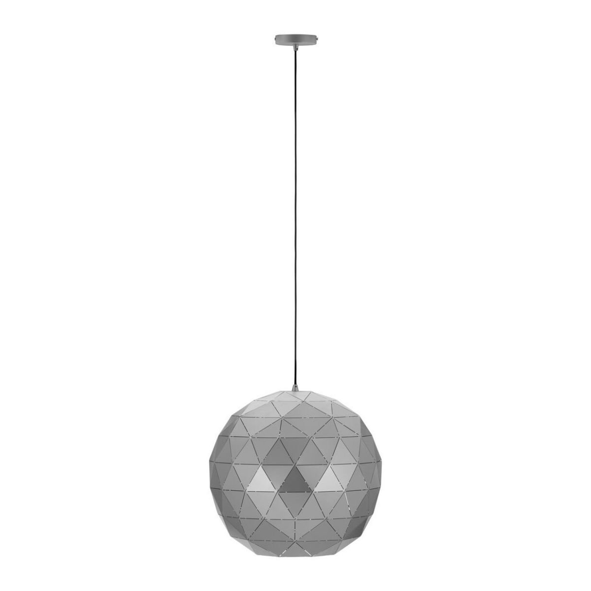 Orsina Mateo Medium Metal Pendant Light - Silver