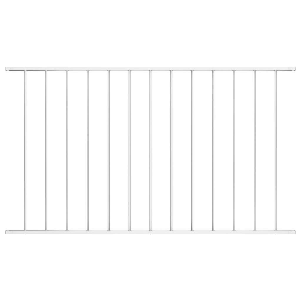 Walplus Powder Coated Steel Fence Panel "Woerden" - White - 163 x 100 cm