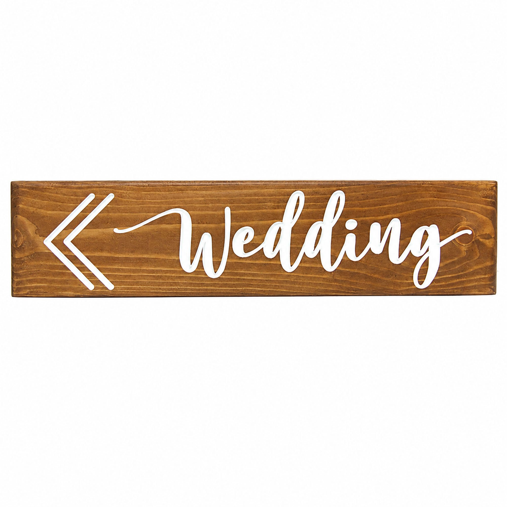 Peak Heritage Engraved Wooden Wedding Sign - L40cm - << Wedding