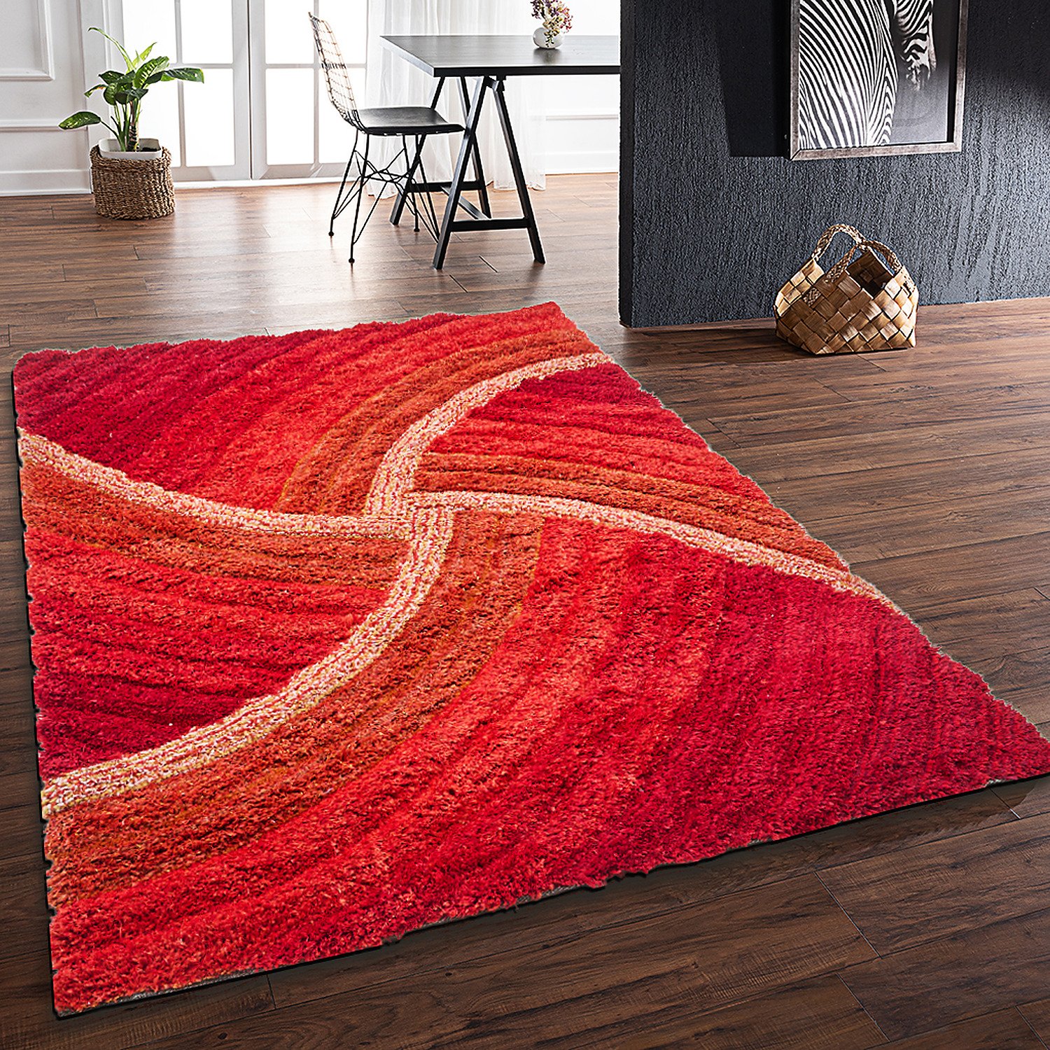 DS Living Ultra Plush Stella Shaggy Rug - Terracotta - 230x160cm