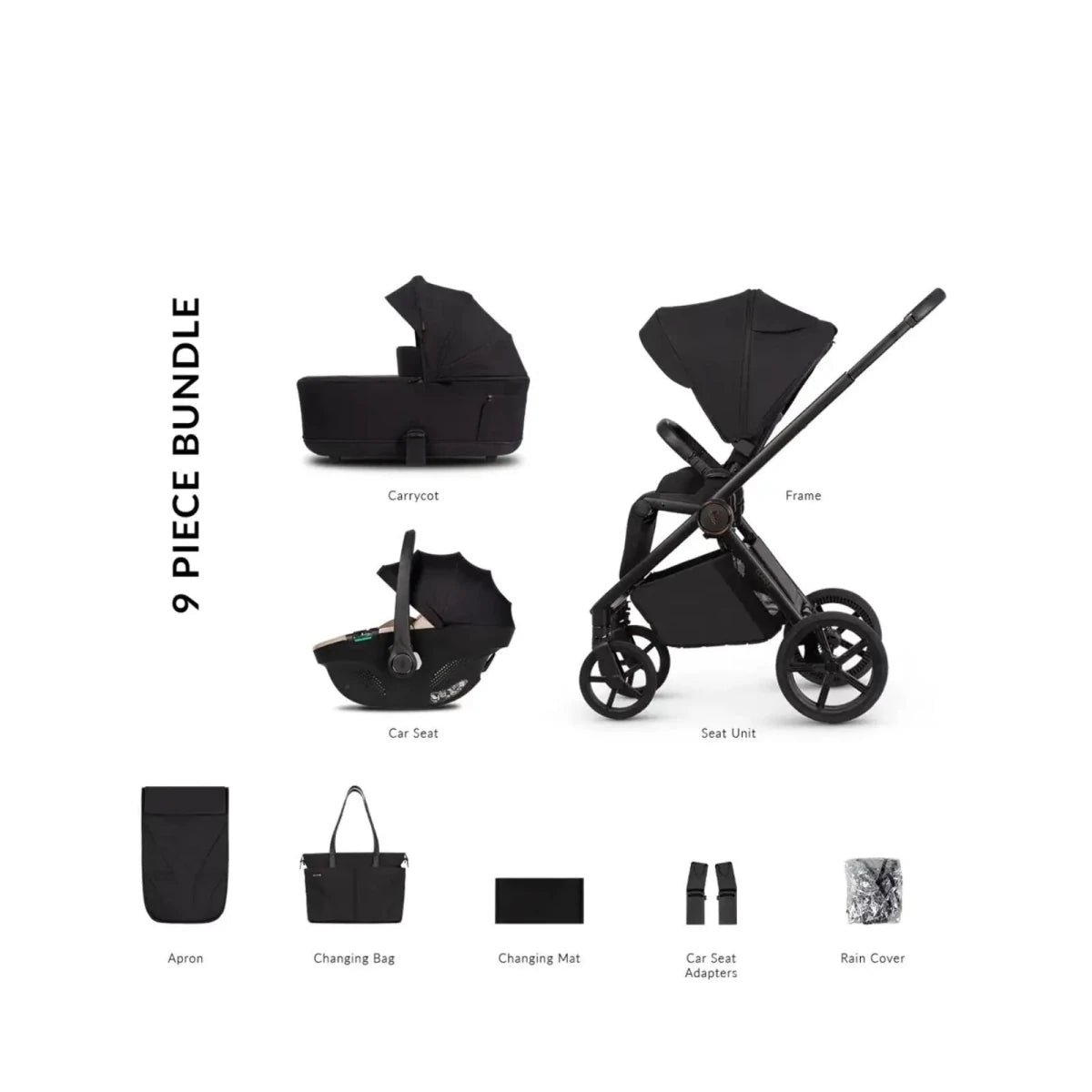Venicci Claro 2 3-in-1 Travel System - Beige/Noir