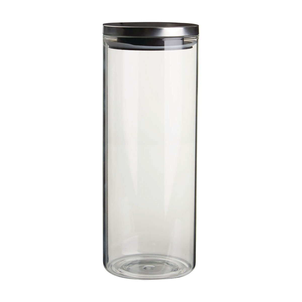 Orsina Freska Glass Storage Jar with Lid 1600ml – Silver