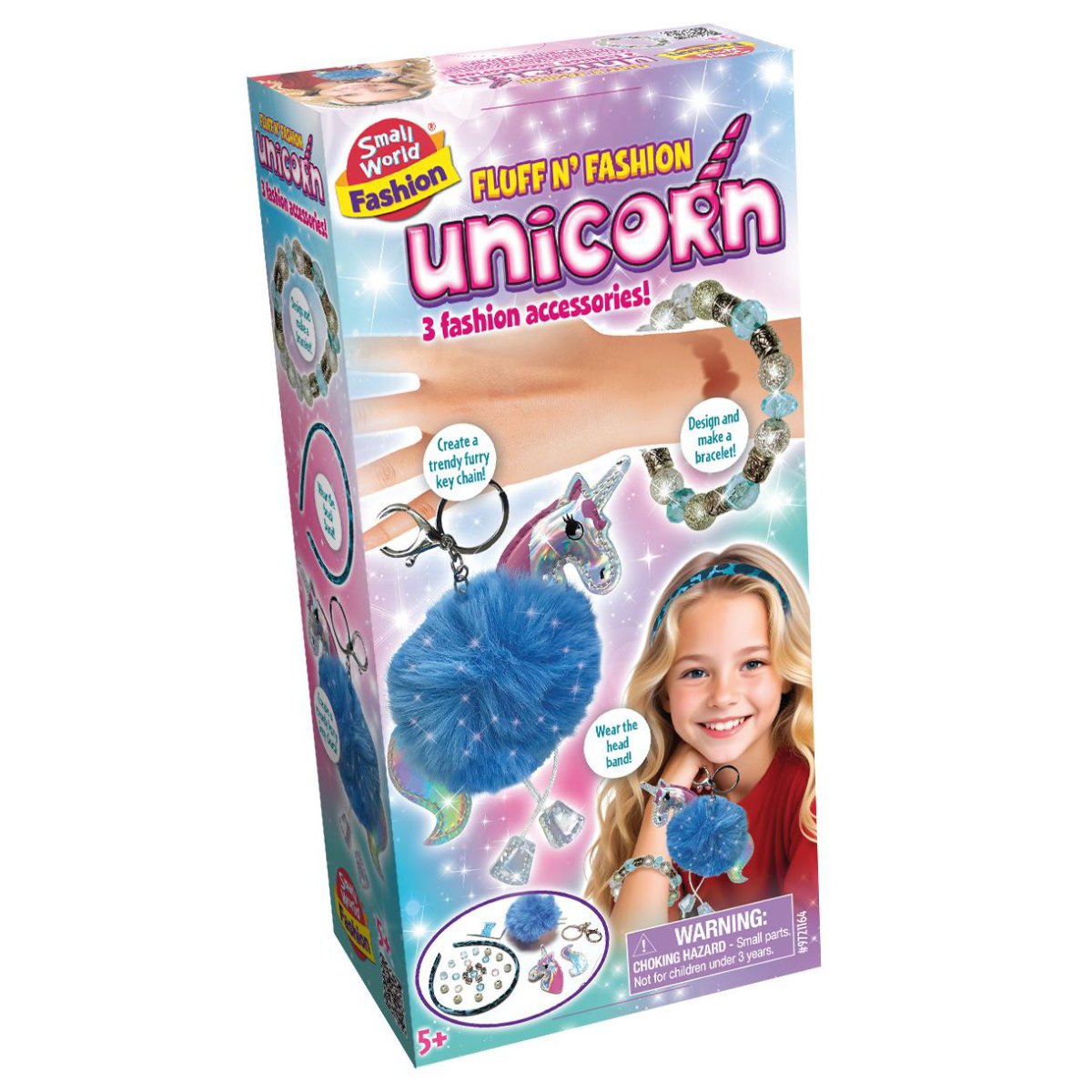 Small World Toys Fluff N Fashion Unicorn Craft Set