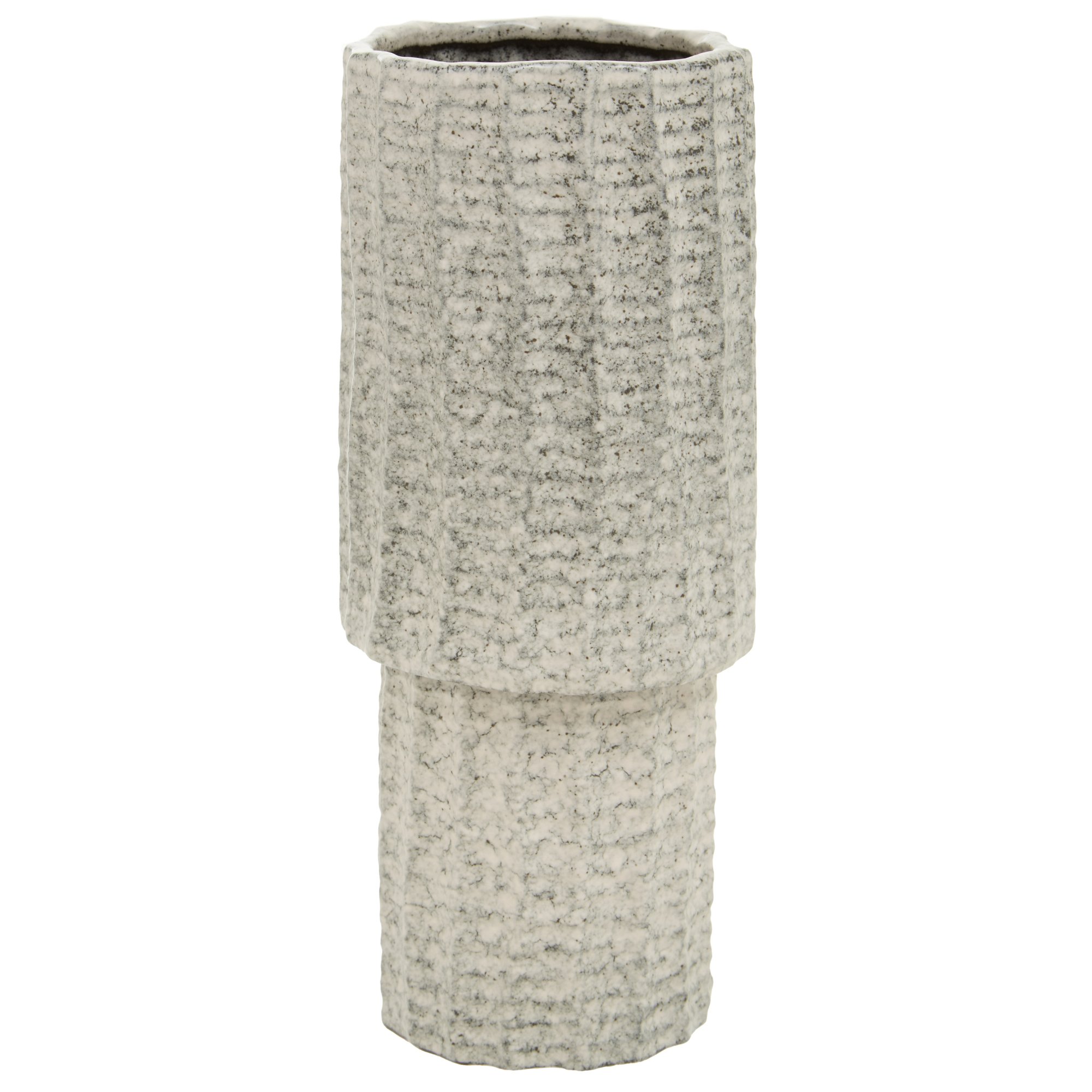 Orsina Soraya Large Speckled Stoneware Vase – Grey