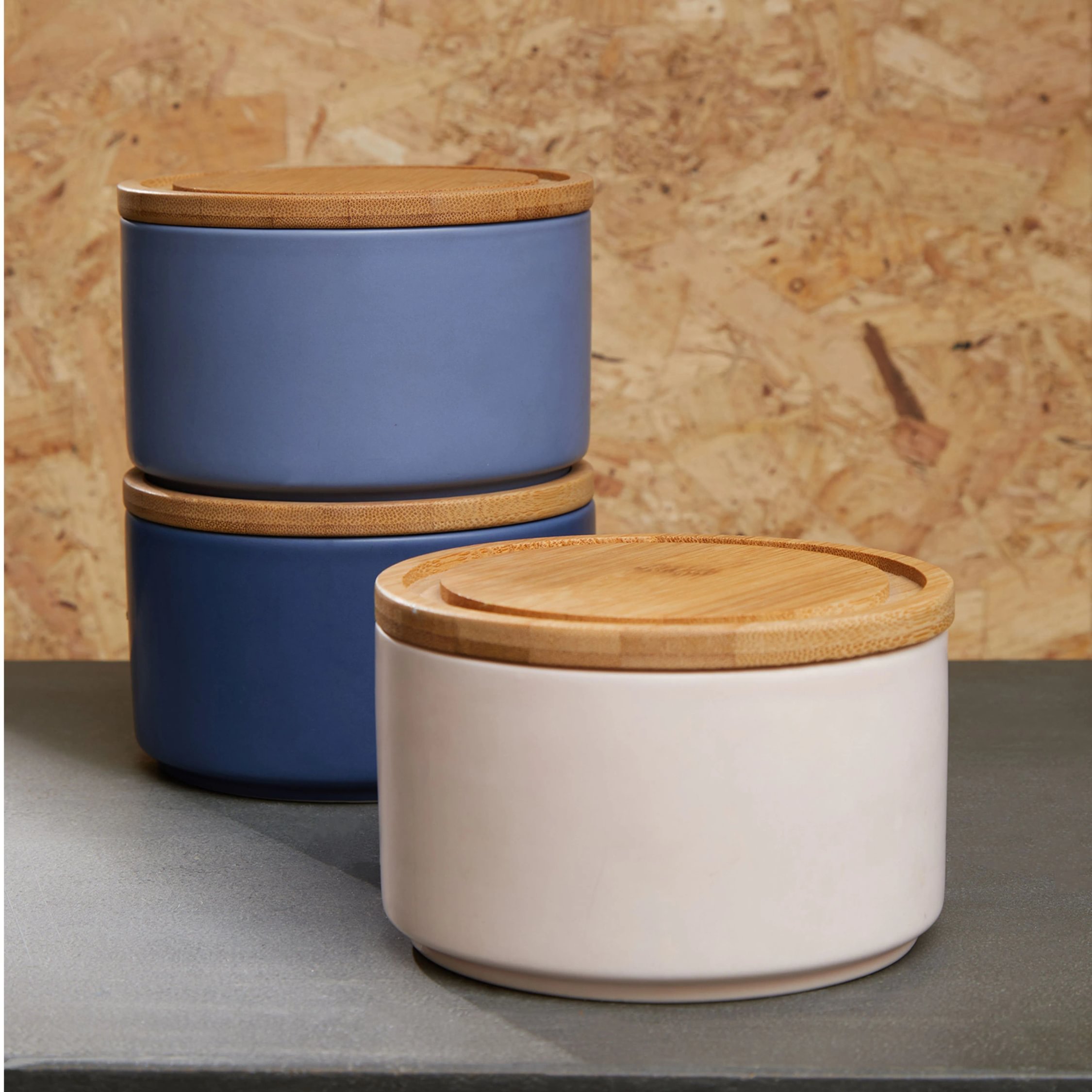 Orsina Fenwick Set of 3 Stacking Canisters