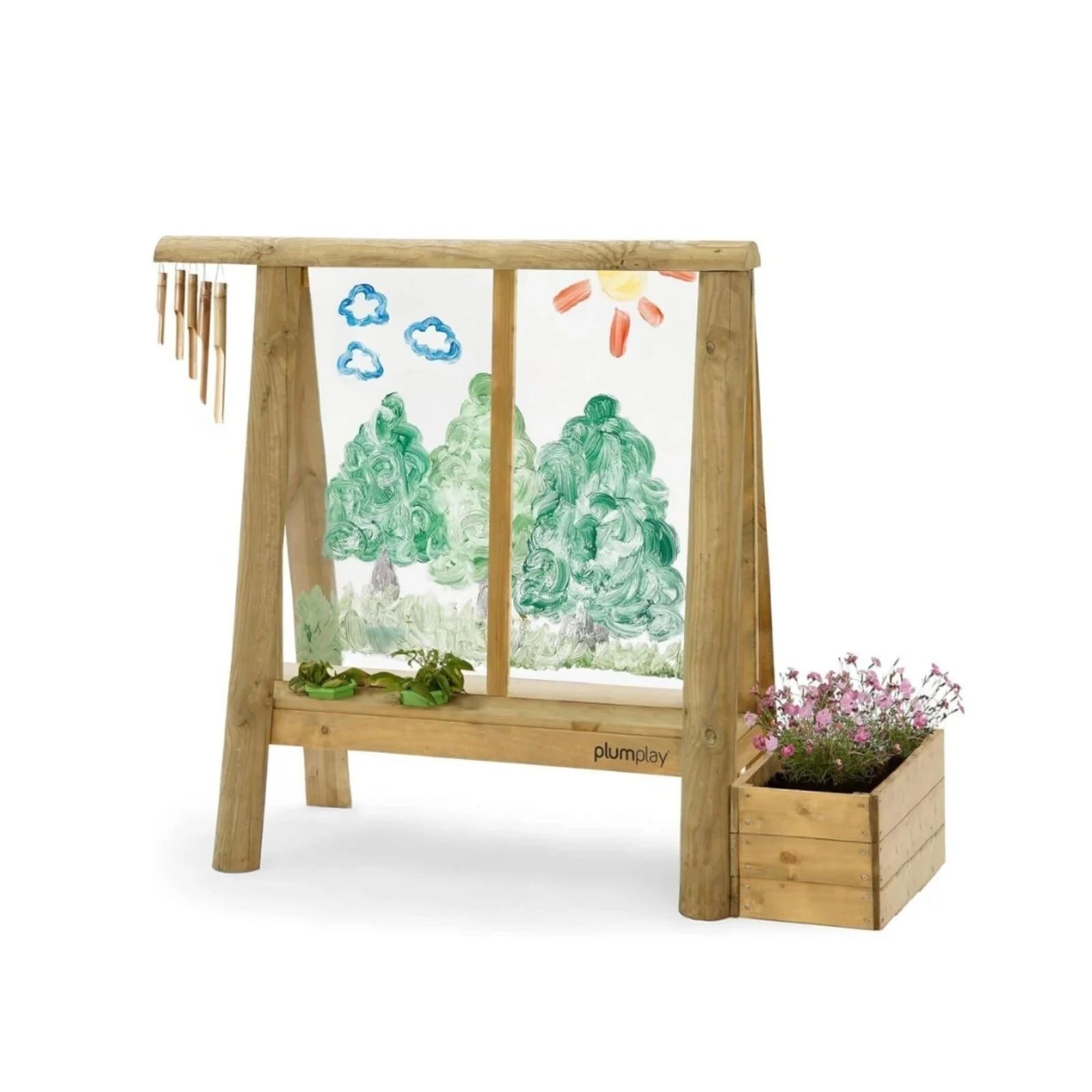 Plum Wooden Create and Paint Easel
