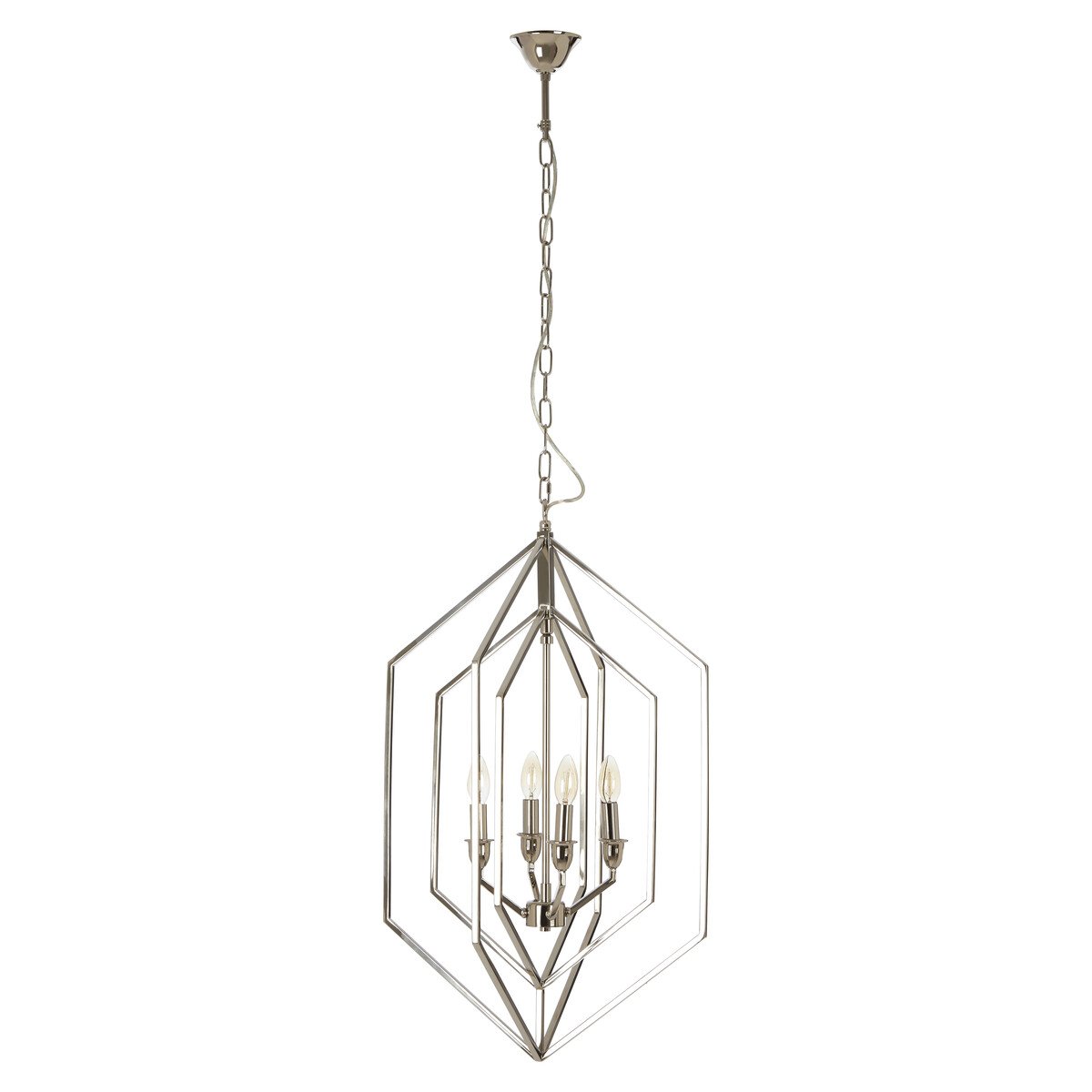 Orsina Venice Hexagonal Chandelier - Silver