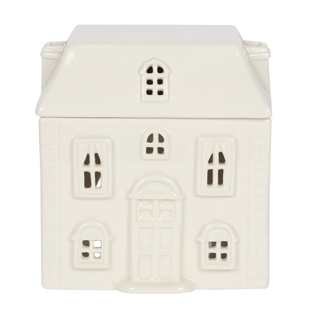 Something Different Ceramic House Oil Burner - White