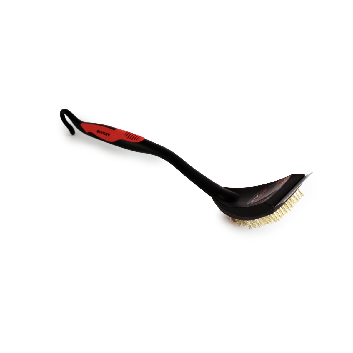 Charles Bentley Bbq Grill Cleaning Brush With Steel Scraper - Red