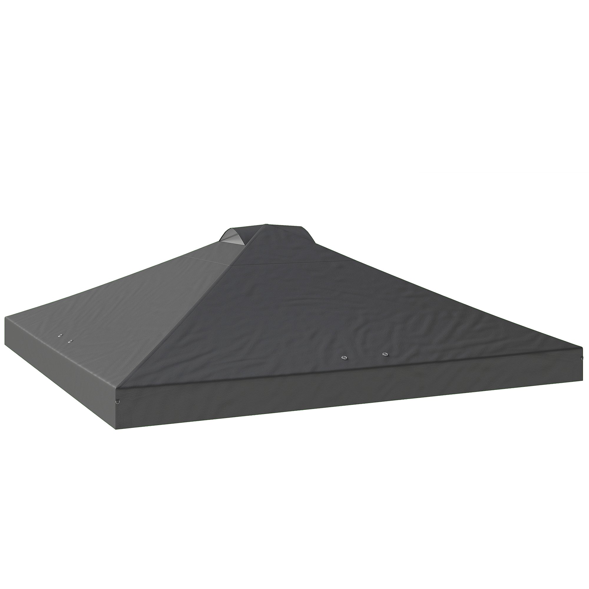 Outsunny UV50 Waterproof 210D Oxford Gazebo Replacement Roof – Dark Grey