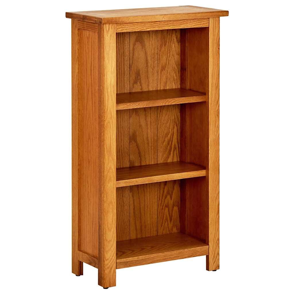 Walplus Solid Oak Bookcase - Brown - 45 x 22.5 x 82 cm